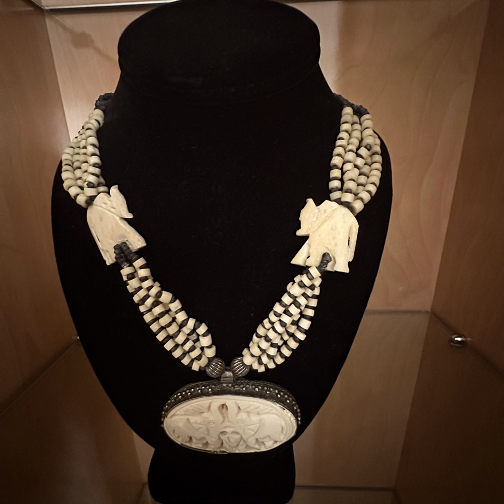 Ethnic, beaded, antique, and various handmade Indian necklaces